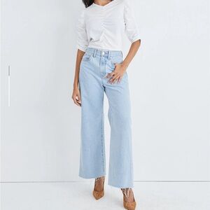 Veronica Beard Taylor wide leg jeans